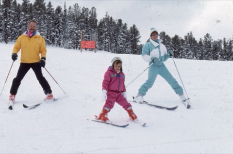 1988 George Willett with Woman and Girl