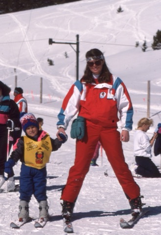 1990 Frank Ball Photo Ski School - Laura Hughes