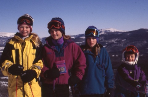 1990's Kids on top of mountain