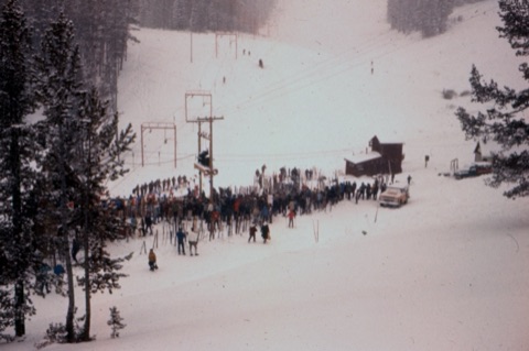 1963 T-Bar Dedication Crowd
