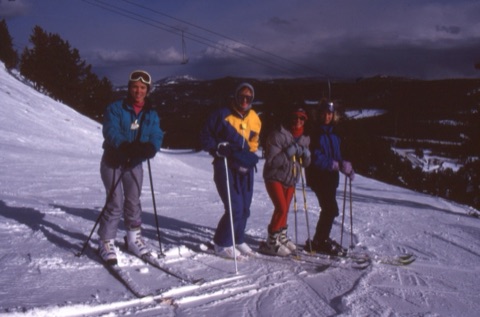 1990's 4 Women Skiers