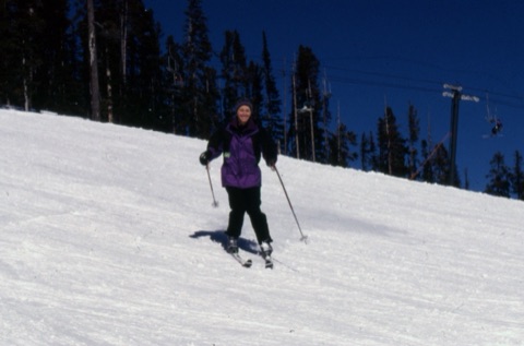1996 Margie Willett on Groomed Snow