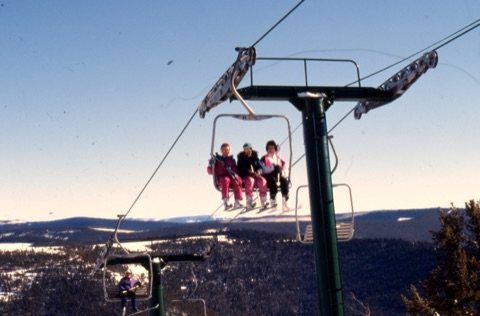 1997 3 women on the Triple Chair
