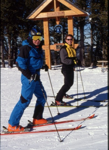 1997 Mike Bell's Bell wiith Two skiers