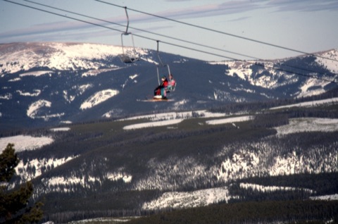 1997 Skiers on Chairlift