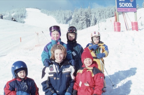 1999 Ski School Kids and Instructor