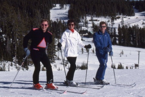 1988 John Kowalski, Margie Willett, Butch Nebel — The Mountain — Happy ski day