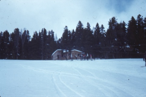 1950s Rope Tow Building at top?