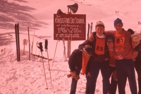 1950s? King's Hill Ski School - OLD TOW TICKET