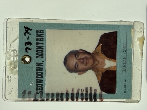 1973-74 Harlan Cory front Season Pass
