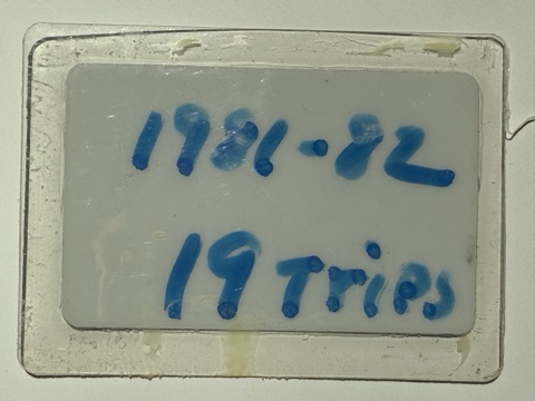1981-82 Harlan Cory back Season Pass