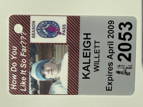2008-09 Kaleigh Willett Season Pass
