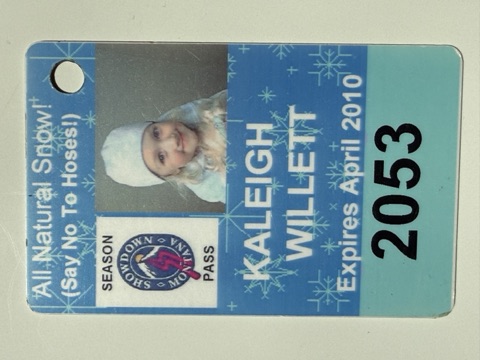 2009-201 Kaleigh Willett Season Pass