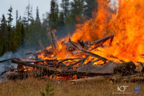 2011 Showdown Burn Piles Facebook Post from 10-11-2011