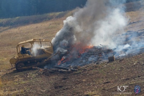 2011 Showdown Burn Piles Facebook Post from 10-11-2011