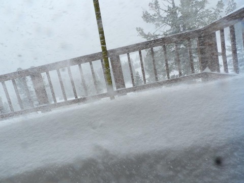 2012 After Season Snow, 24 inches overnight Facebook Post from 04-28-2012