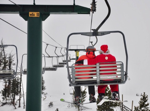 2016 Skiing with Santa! Facebook Post from 12-24-2016