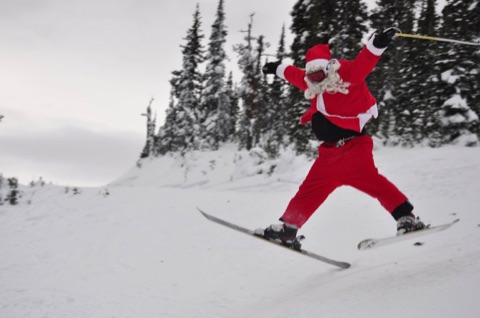 2016 Skiing with Santa! Facebook Post from 12-24-2016