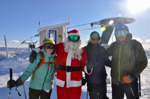 2017 Skiing with Santa! Facebook Post from 12-23-2017