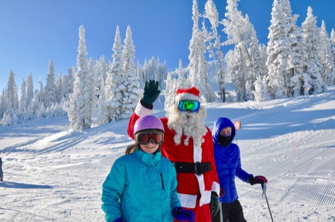 2017 Skiing with Santa! Facebook Post from 12-23-2017