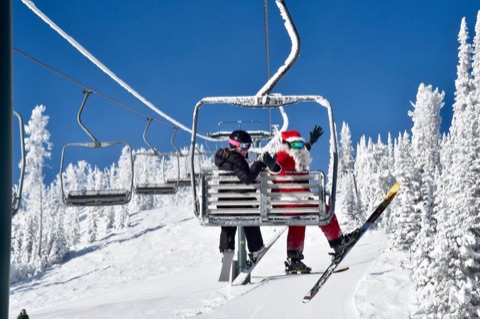 2017 Skiing with Santa! Facebook Post from 12-23-2017