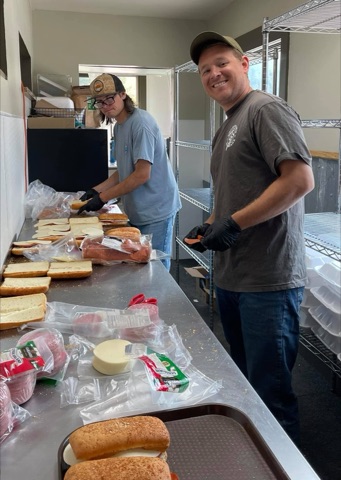 2021 Jared Burton, William Gold — Kitchen — 2021 Fire Camp Facebook Post from 08-02-2021