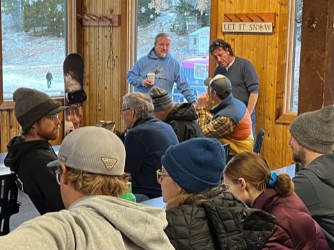 2021 Chris Leatham, Luke Jaraczeski, Anna Broquist, Elle Broquist — The Lodge — Fall Training Facebook Post from 12-04-2021