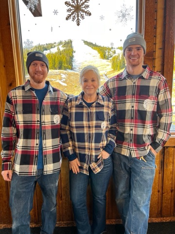 2021 AJ Korselin, Katie Boedecker — Plaid Swag Facebook Post from 12-07-2021