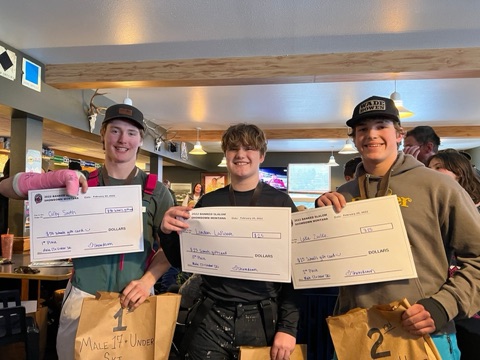 2022 Colby South, Landon LaPierre, Lake Zuelke — The Bar Facebook Post from 02-21-2022