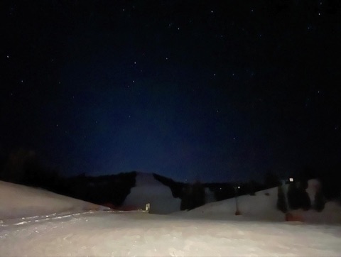 2022 The base area — Night on the mountain Facebook Post from 02-26-2022