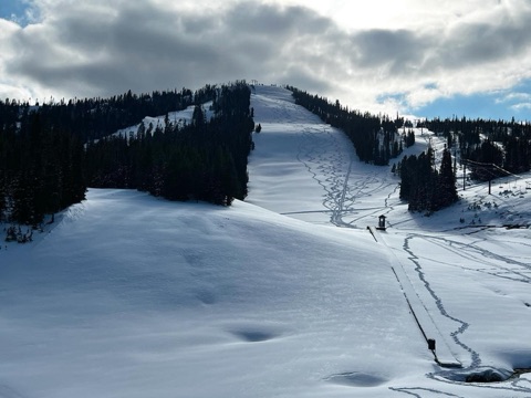 2022 The base area — Spring Snow Facebook Post from 05-21-2022