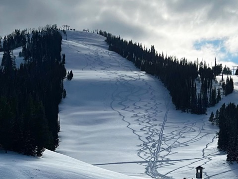 2022 The base area — Spring Snow Facebook Post from 05-21-2022