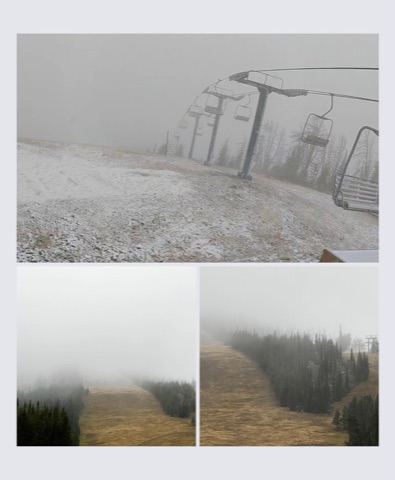 2022 The Mountain — First Snow! Facebook Post from 09-22-2022