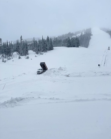 2022 Ryan Moran — The base area — Snowmaking Facebook Post from 11-14-2022