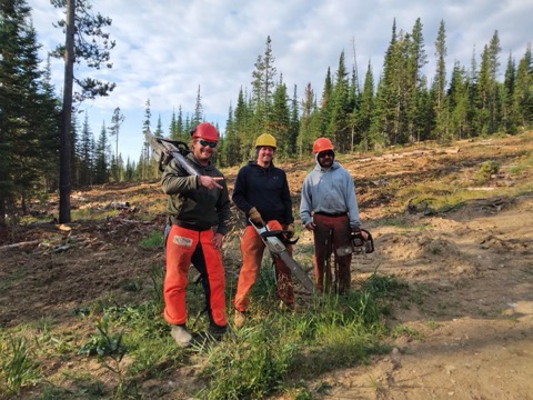 2022 Chance Wade, Seth Abbott, Bradley Best — Unit 8 — Slash and cleanup post commercial thinning! Facebook Post from 11-21-2022