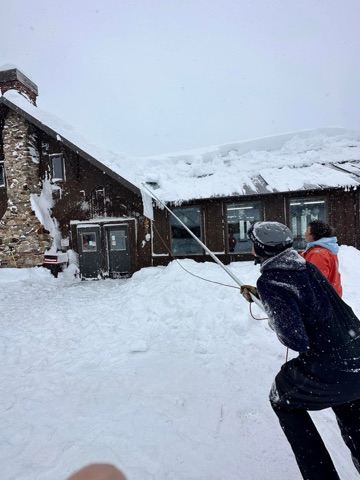 2023 Luke Jaraczeski, Bradley Best — The Lodge Deck — 56" storm cleanup Facebook Post from 02-20-2023