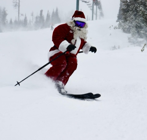 2023 Jake Larson — The George — Ski with Santa Facebook Post from 12-23-2023
