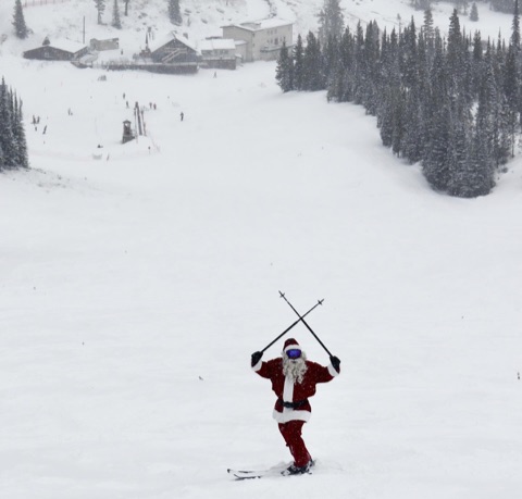 2023 Jake Larson — The Hall-O — Ski with Santa Facebook Post from 12-23-2023