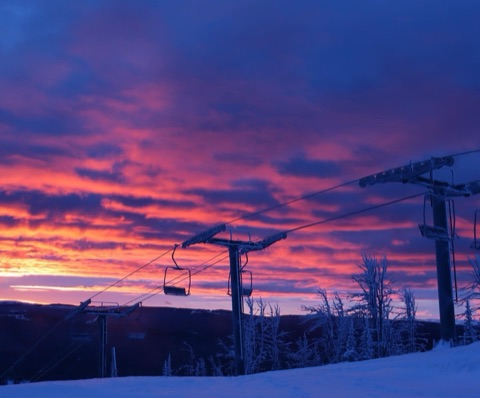 2024 Top of the Triple Chair — Sunrise Facebook Post from 01-20-2024