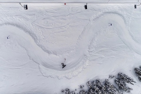 2024 Sluice Box — Aerial view of the Banked Slalom Facebook Post from 02-08-2024