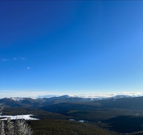 2024 Top of Porphyry Peak — Looking towards Baldy from Porphyry Facebook Post from 03-31-2024