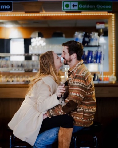 2025 April Roth, Evan Clark — The Bar — Engagement Photos! Facebook Post from 02-14-2025