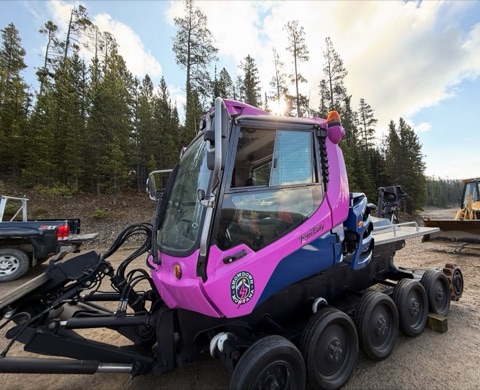 2025 Jim Grewe — Parking Lot — Pink Snowcat! Facebook Post from 09-17-2025