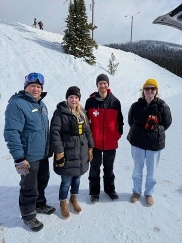 2025 William Gold, Katie Boedecker, AJ Korselin, Rickey Nash — The base area Facebook Post from 12-31-2025
