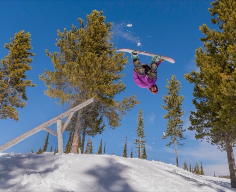 2026 Terrain Park — Snowboarder going off a cannon log Facebook Post from 03-31-2026