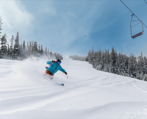 2026 Jake Larson — Good Luck — Skiing Powder Facebook Post from 03-31-2026