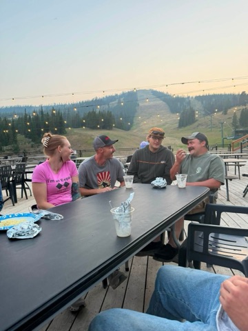 2026 Amy Porter, Seth Abbott, Luke Jaraczeski, Bradley Best — The Lodge Deck — 2026 Fire Camp Facebook Post from 08-12-2026