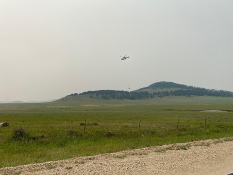 2021 Belt Park — Balsinger Fire Helicopter Ops Facebook Post from 07-19-2021