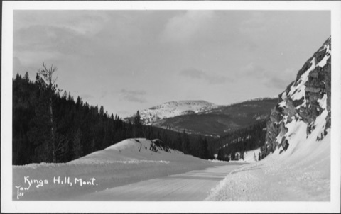 1938 Going down Kings Hill Pass to Neihart - Photo by Yaw - Donated Carla A. Hunt
