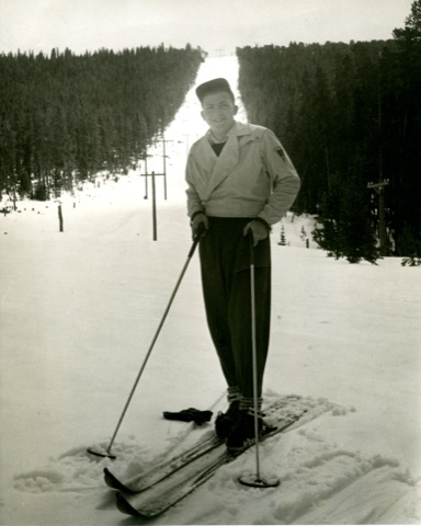 1940 Dan Thorson near the powerline on highway-Donated by Donna Wahlberg